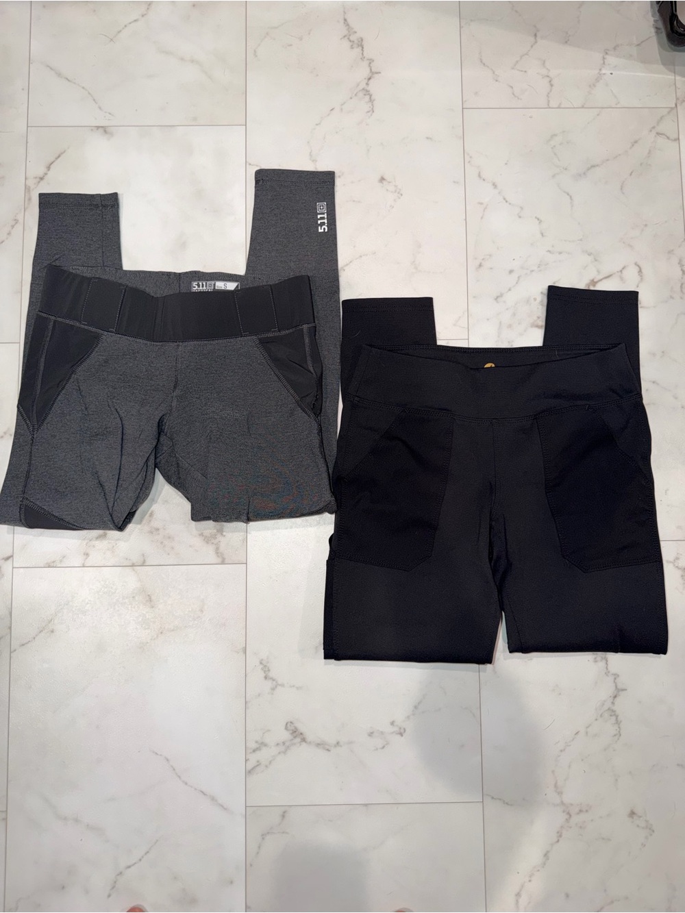 5.11 & Carhartt Tactical Leggings — Black & Dark Gray